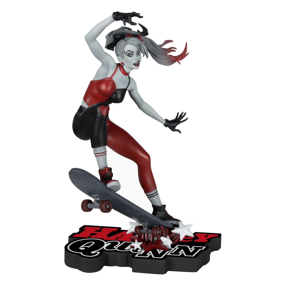 Harley Quinn by Ivan Tao DC Direct Red, White & Black 1/10 Figurka 20 cm