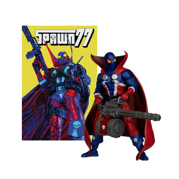 Spawn 1977 Red and Blue (Chase) Spawn Page Punchers Red Platinum Edition Figurka 18 cm