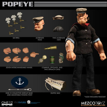 Popeye 1/12 Figurka 14 cm