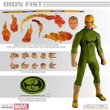 Iron Fist Marvel Comics One:12 Collective 1/12 Figurka 17 cm