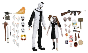 Art the Clown & Little Pale Girl Terrifier 2 2-Pack Figurki 18 cm