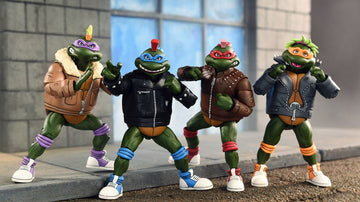 Teenage Mutant Ninja Turtles Cartoon 4-Pack Punk Turtles Figurki 18 cm