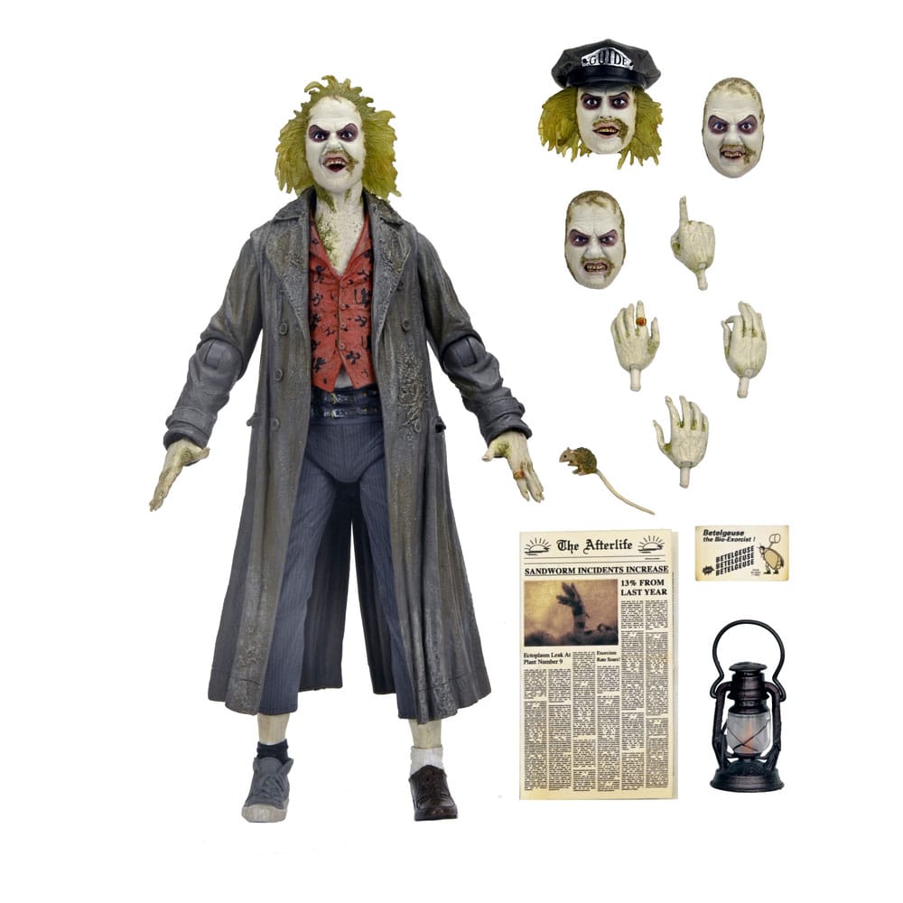 Beetlejuice: Tour Guide The Bio-Exorcist Beetlejuice 1988 Figurka 18 cm