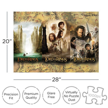 Lord of the Rings Jigsaw Puzzle Triptych 1000 elementów