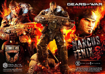 Marcus Fenix Gears of War: Reloaded Real Elite Masterline Series Ultimate Version 1/3 Figurka 97 cm
