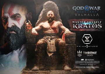 Ragnarok Master Thyself Kratos Throne Legacy God of War Series Bonus Version 1/3 Figurka 67 cm