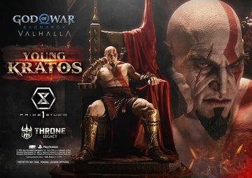 Ragnarok Young Thyself Kratos Throne Legacy God of War Series 1/3 Figurka 91 cm