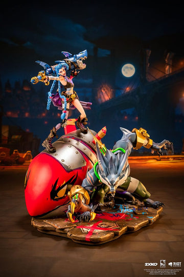 2XKO Jinx & Warwick League of Legends Diorama 1/10 Figurka 37 cm