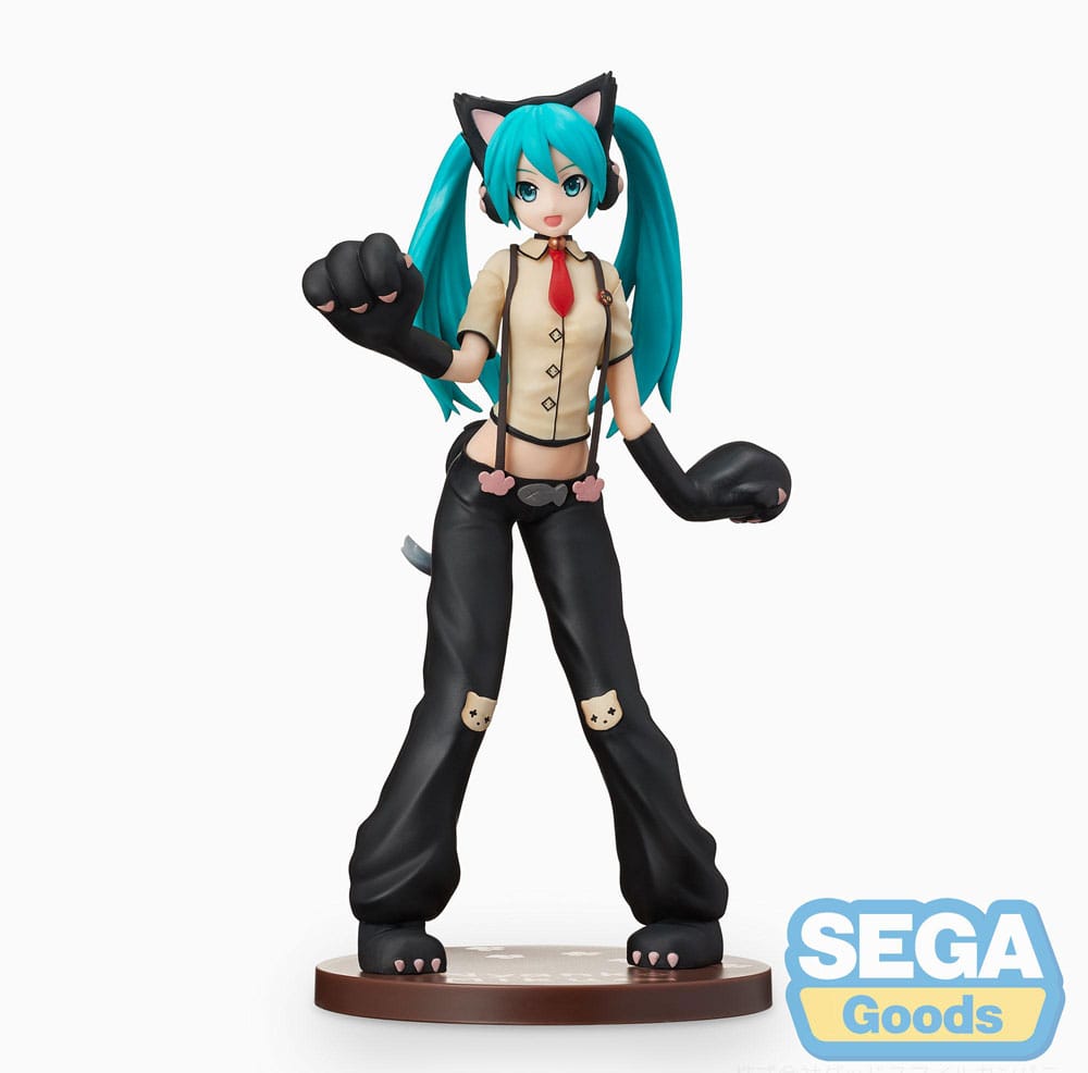 Hatsune Miku Kitty Cat Hatsune Miku Project DIVA Arcade Future Tone SPM Figurka 23 cm