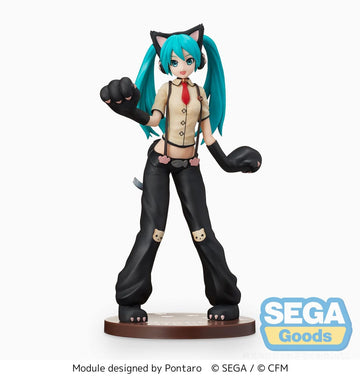 Hatsune Miku Kitty Cat Hatsune Miku Project DIVA Arcade Future Tone SPM Figurka 23 cm