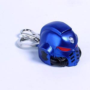 Space Marine Primaris Helmet Ultramarine Warhammer 40K Metal Keychain Breloczek