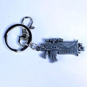 Bolter Metallic Finish Warhammer 40K Metal Keychain Breloczek