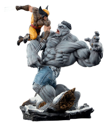 Grey Hulk vs Wolverine Marvel Figurka 58 cm