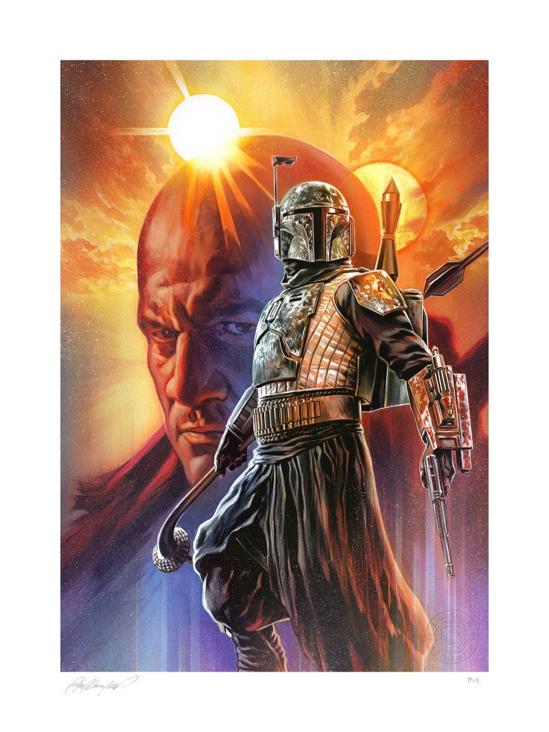 Boba Fett: The Gunslinger Star Wars: The Mandalorian Art Print 46 x 61 cm