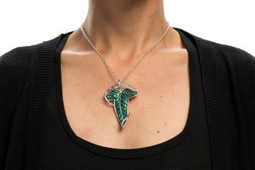 Elven Leaf Brooch & Chain Lord of the Rings Sterling Silver Replica 1/1